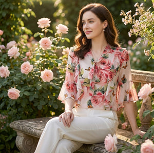 Floral Breeze Chiffon Top