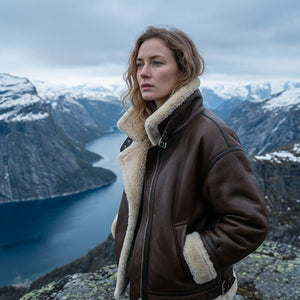 Ultra-Short Chenille Fur-Collar Jacket