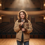 Minimalist Khaki Zip-Up Cardigan