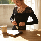 Lace-Up Slim Long Sleeve Top