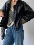 Korean PU Leather Jacket