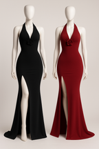 Floral Halter Maxi Dress