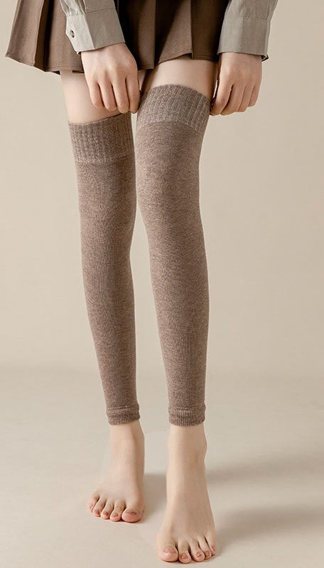Women’s Fleece-Lined Long Tube Knee Socks