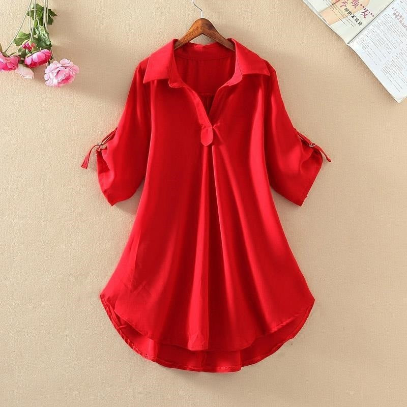 Summer New V-Neck Chiffon