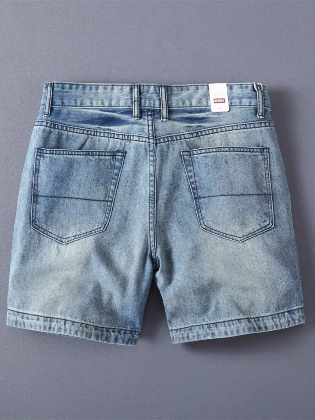Straight Denim Shorts