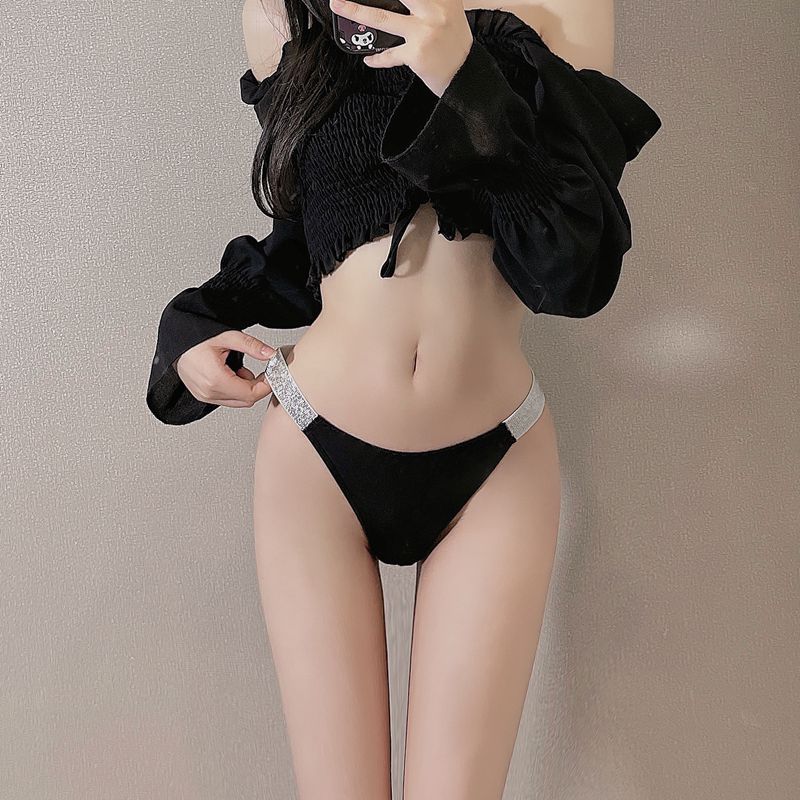 Shiny Thong Hip Bikini Panties