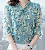 Floral Breeze Chiffon Top