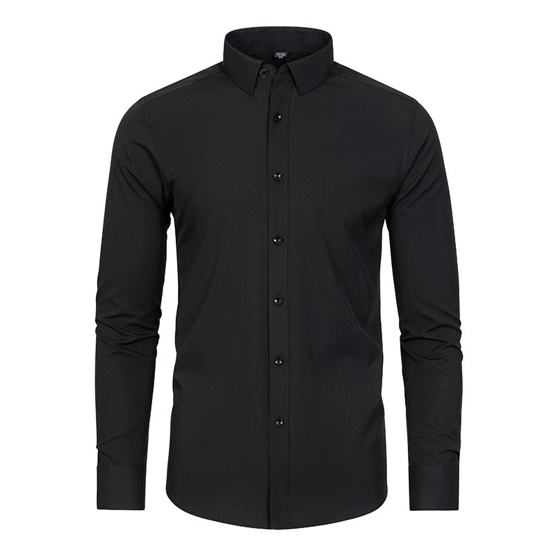 Elastic Non-Iron Men’s Long-Sleeved Shirt