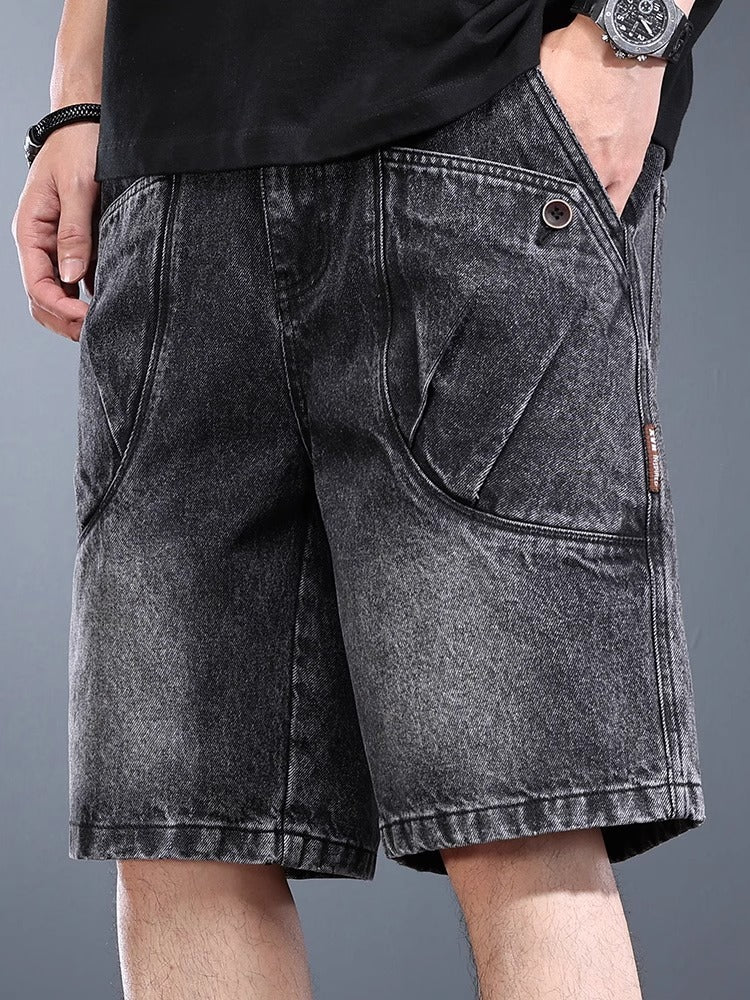 Heavyweight Vintage Denim Cargo Shorts
