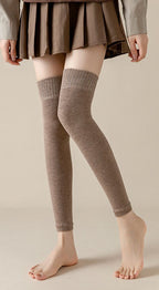 Women’s Fleece-Lined Long Tube Knee Socks