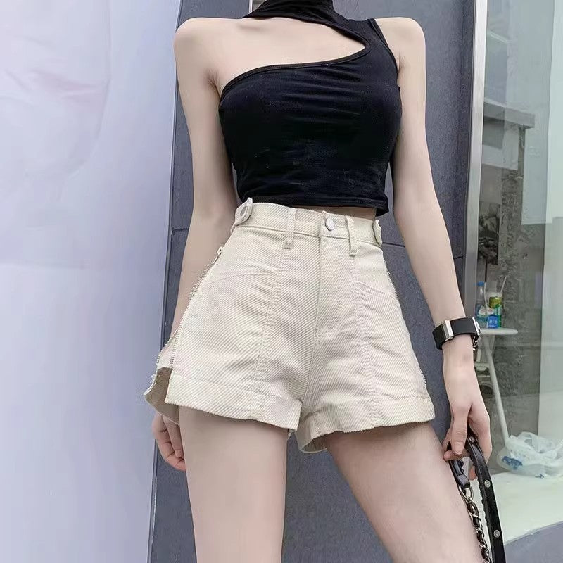 A-Line High-Waist Shorts