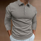 Vertical Long Sleeve Performance Polo