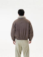 Soft Fur-Collar Coat