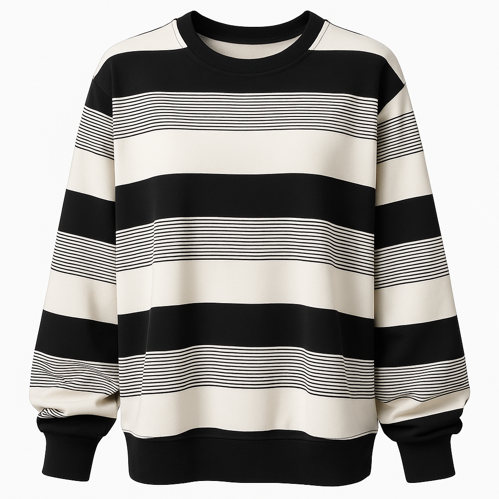 Striped Thin Sweatshirt