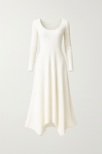 Chinoiserie Mesh Hooded Long Dress