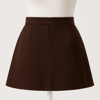 Premium A-Line Wrap Pleated Mini Skirt