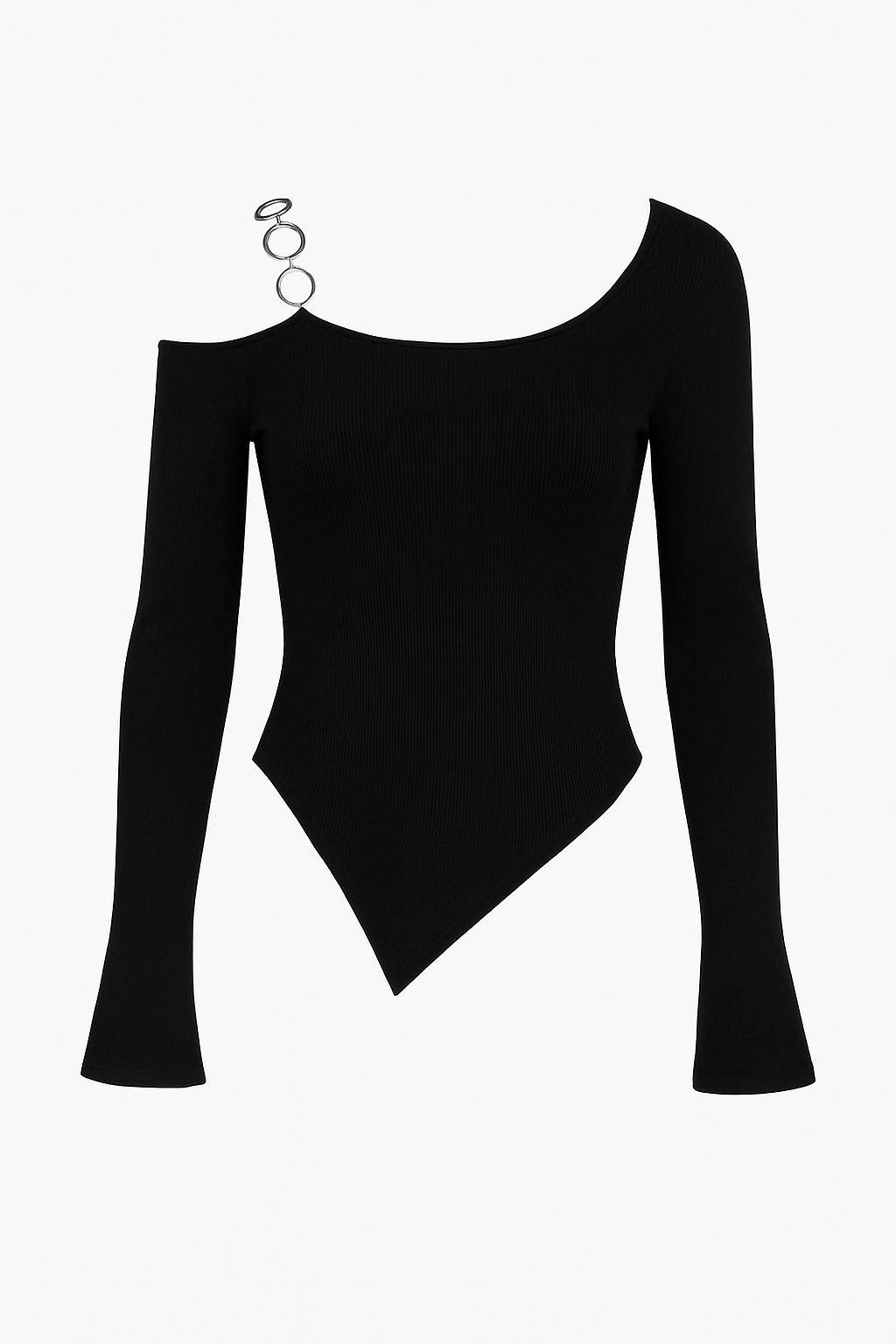 Spice circle chain cross-neck top